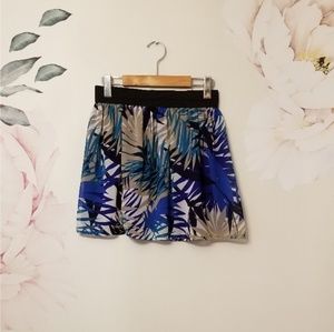 elastic waist mini skirt